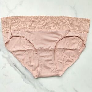 NWOT SOMA COTTON MODAL LACE HIPSTER PANTY IN HUSH SIZE MEDIUM